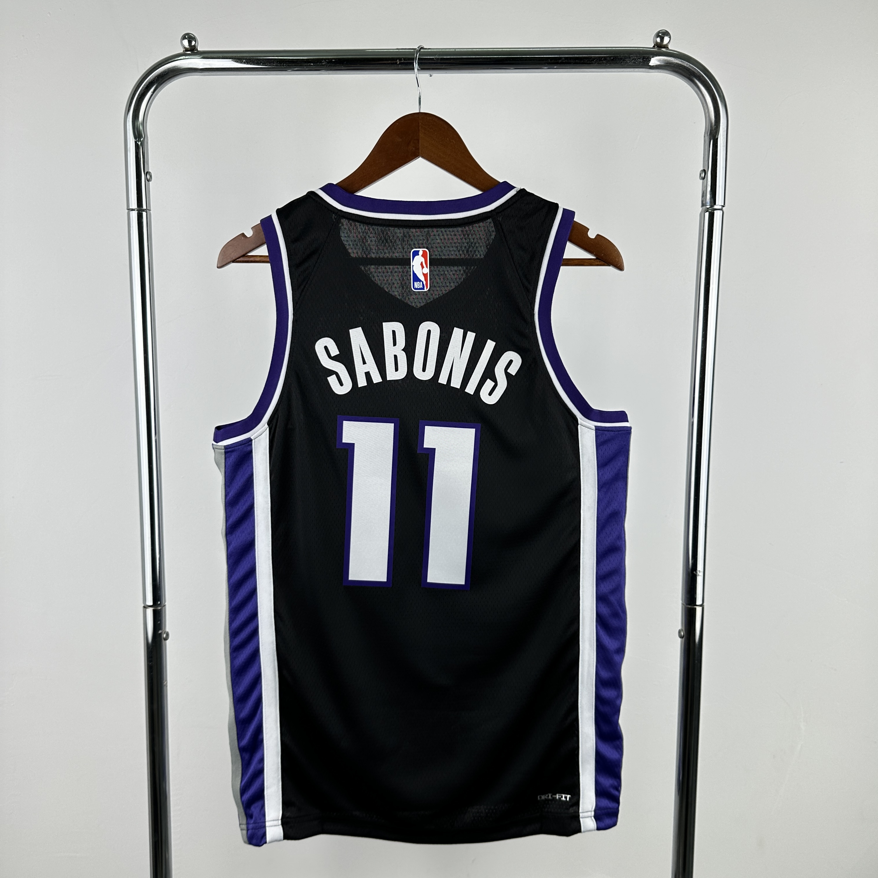 Men Sacramento Kings #11 Sabonis Black Season Nike 2024 NBA Jersey->sacramento kings->NBA Jersey